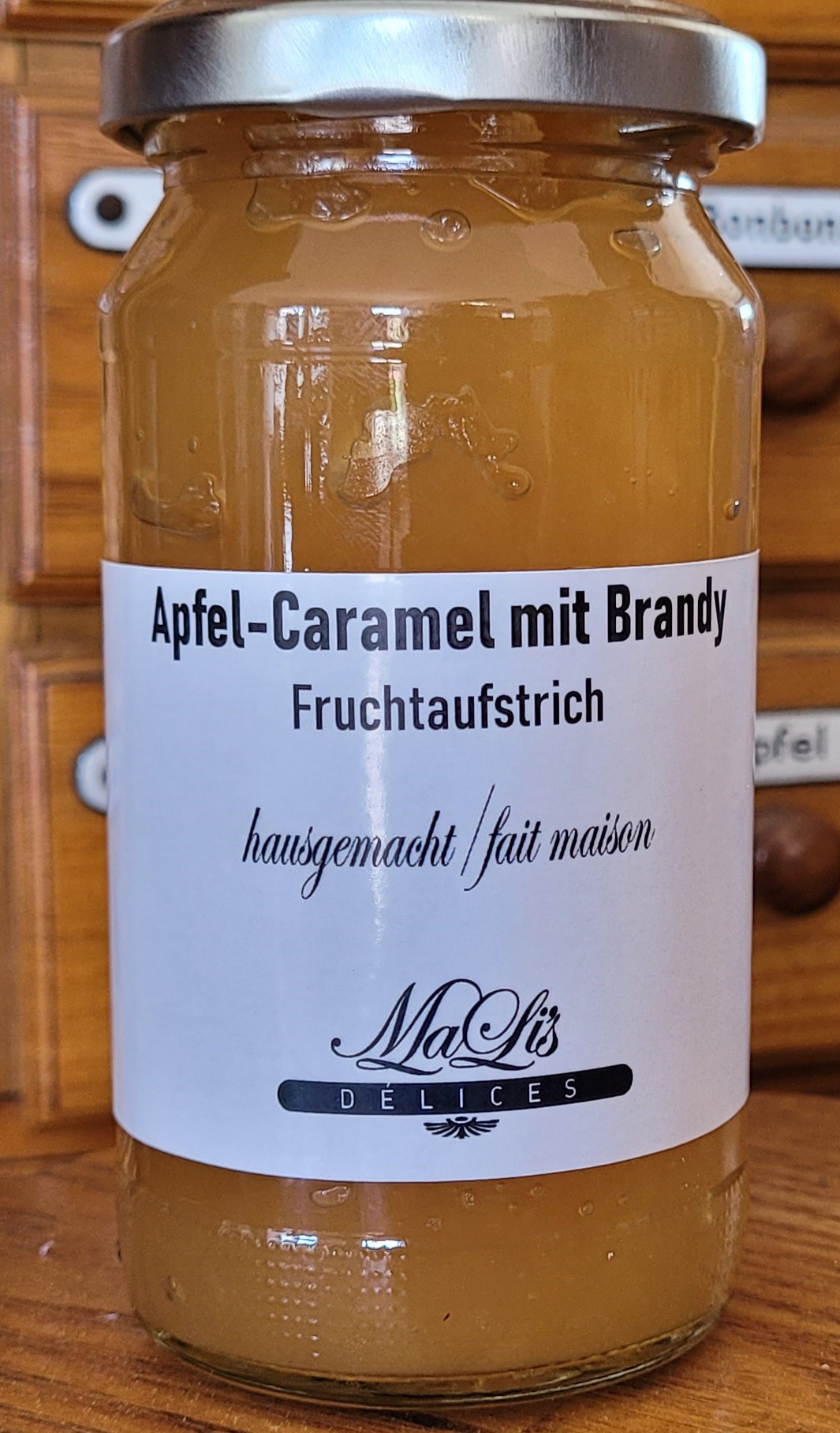 Apfel-Caramel mit Brandy Fruchtaufstrich